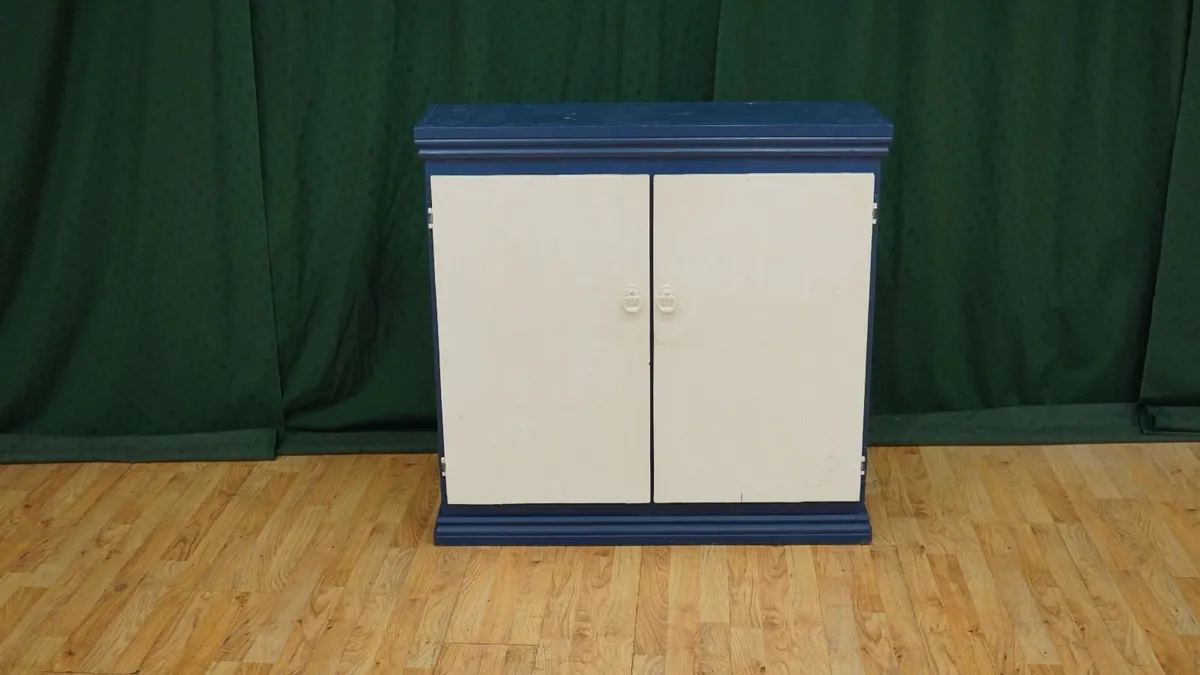 Navy & Cream Cottage Cupboard - Image 2