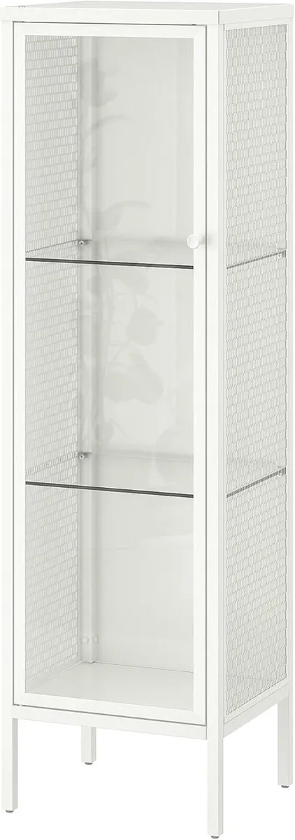 BAGGEBO Cabinet with Glass Doors 34x30x116 cm - Image 1
