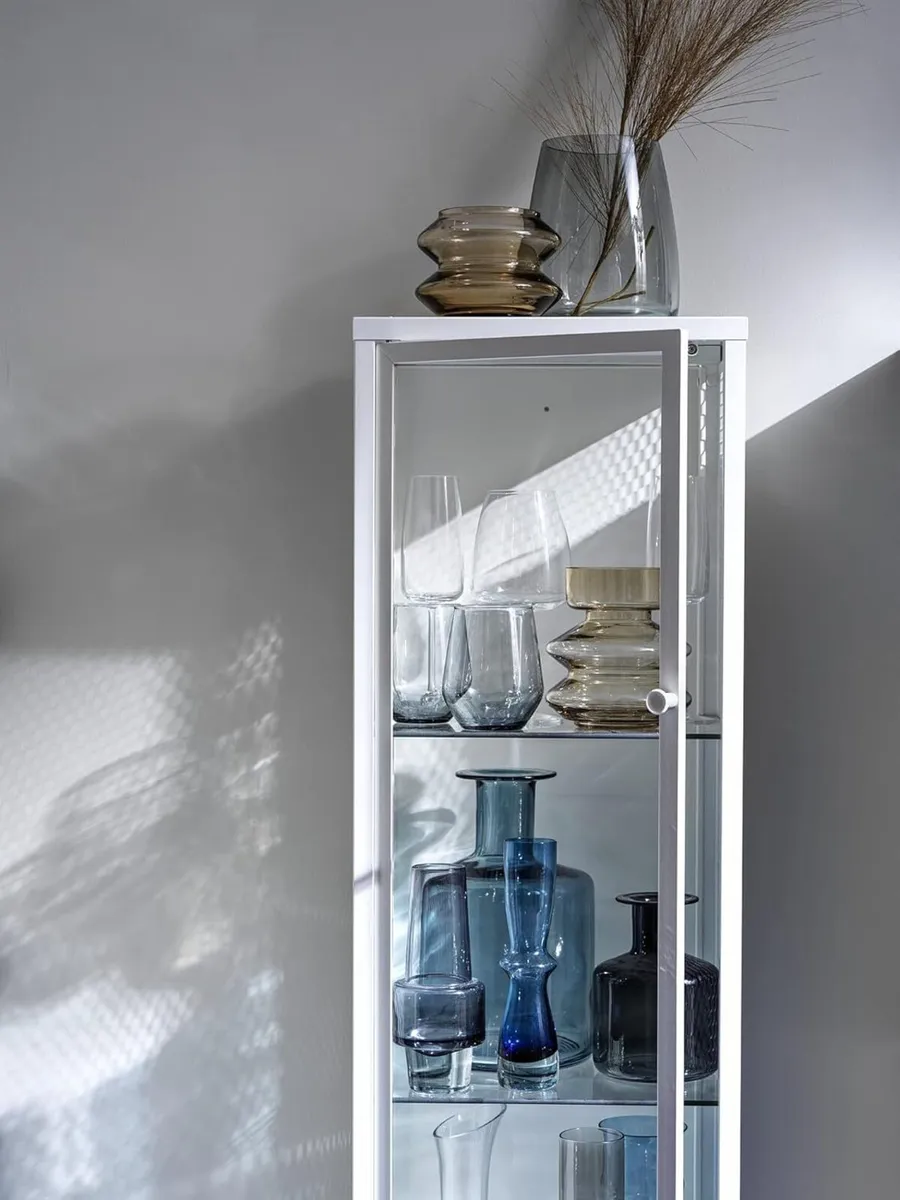 BAGGEBO Cabinet with Glass Doors 34x30x116 cm - Image 4