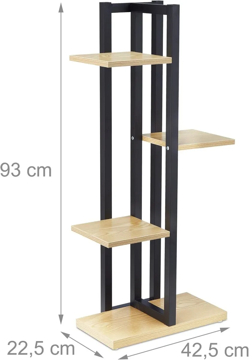 Metal Flower Stand 4-Tier Indoor Pot Shelf Ladder - Image 3