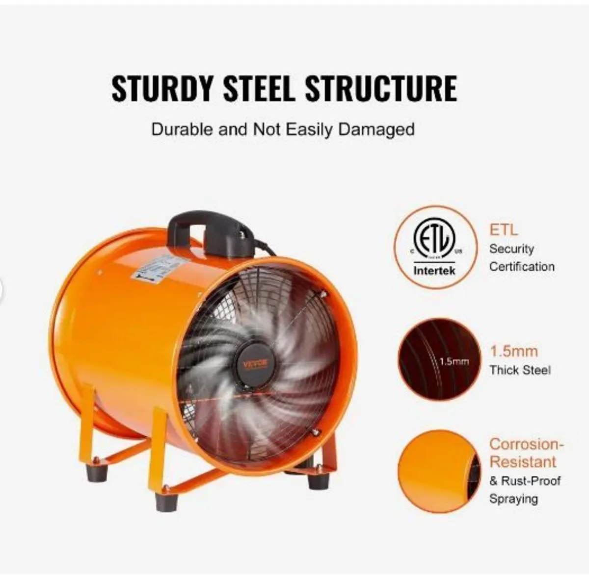 Portable Ventilator, 304.8mm Heavy Duty - Image 4