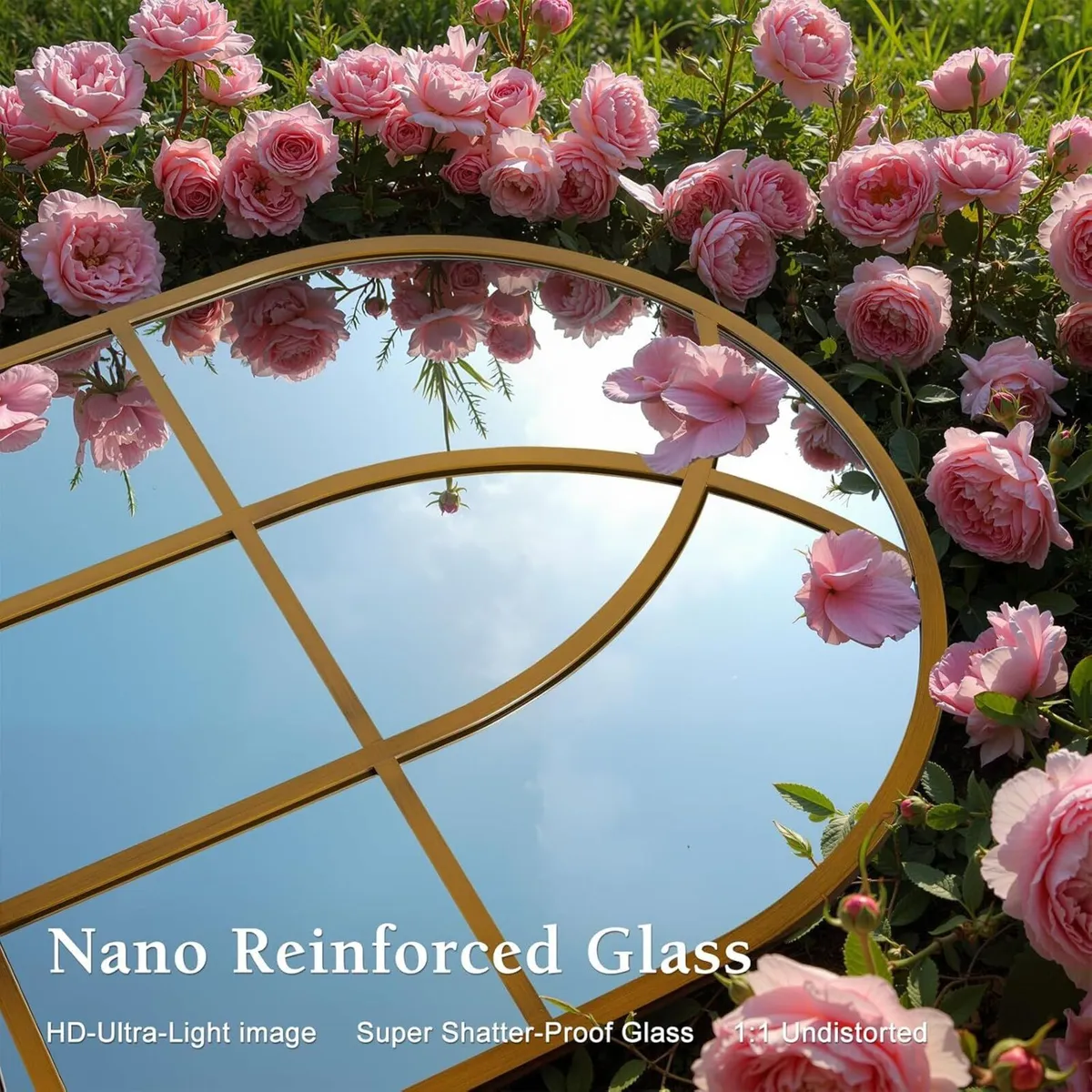 Arched Window Mirror 75x100 cm Wall Mirrors for - Image 3