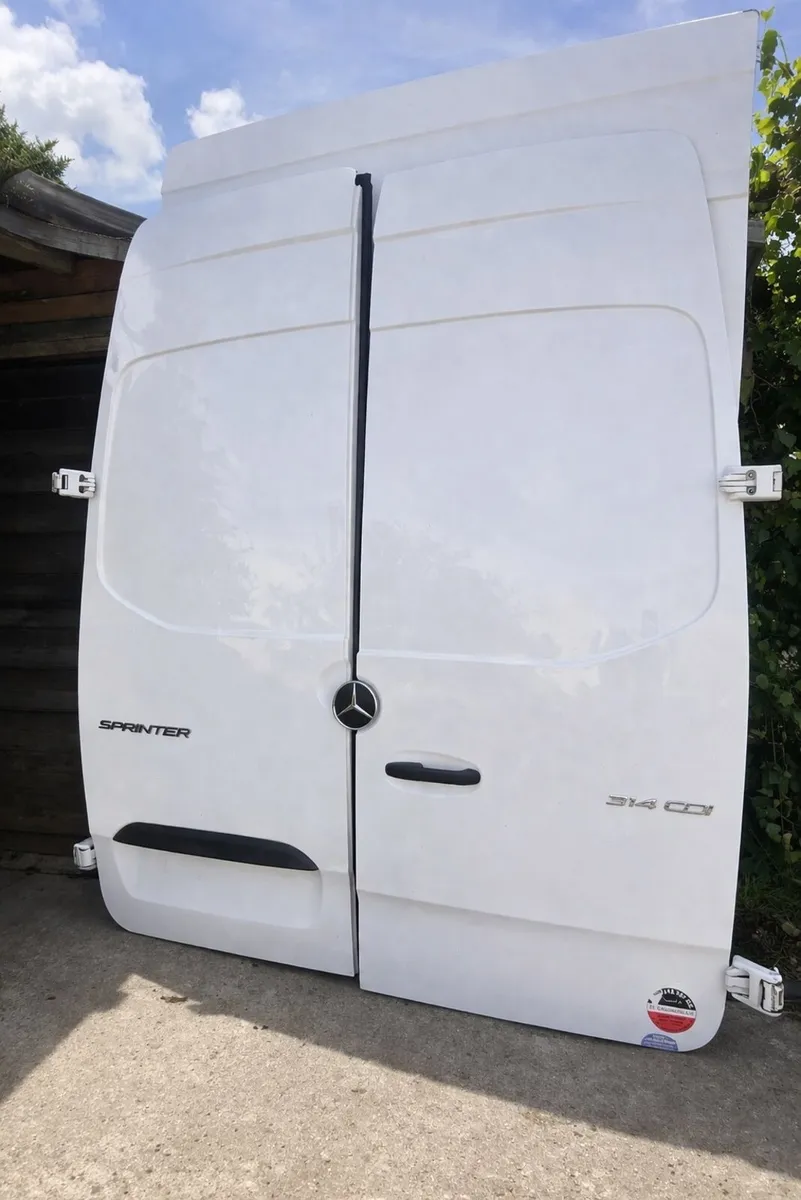 Mercedes Sprinter W906 Rear Barn Doors 314 WHITE - Image 2
