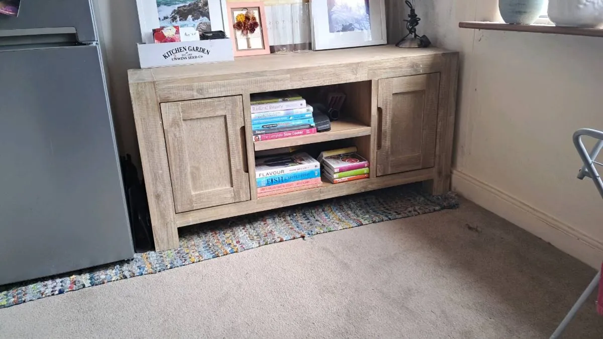 Acacia Wood TV Unit - Image 1