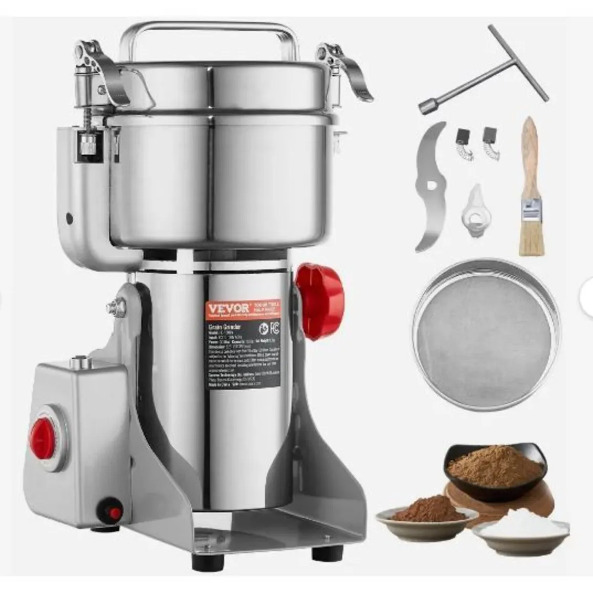 1000g Electric Grain Mill Grinder - Image 1