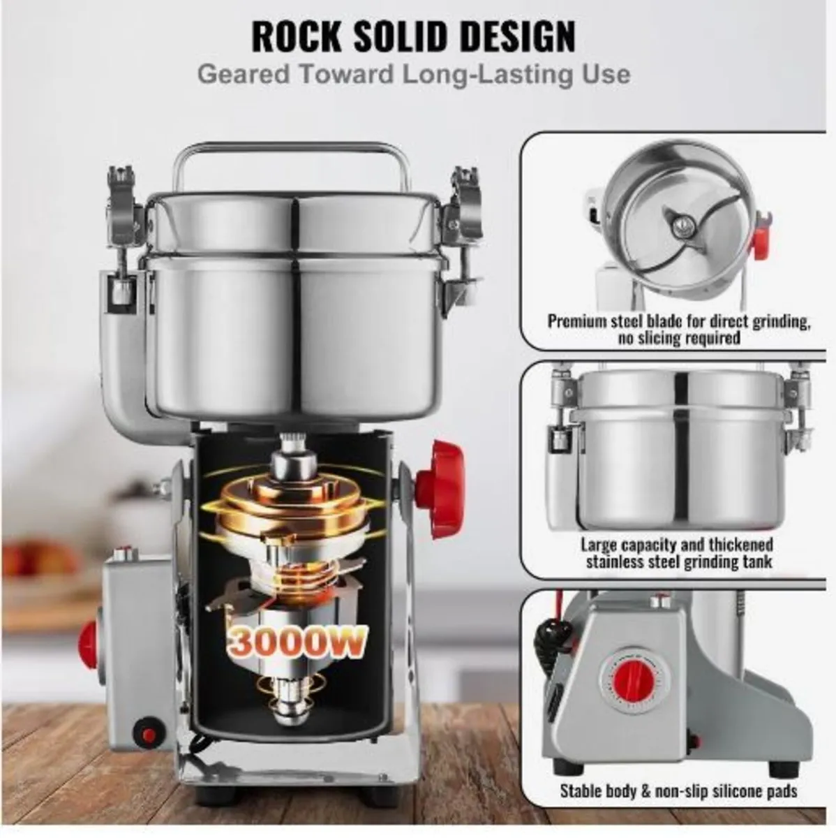 1000g Electric Grain Mill Grinder - Image 2