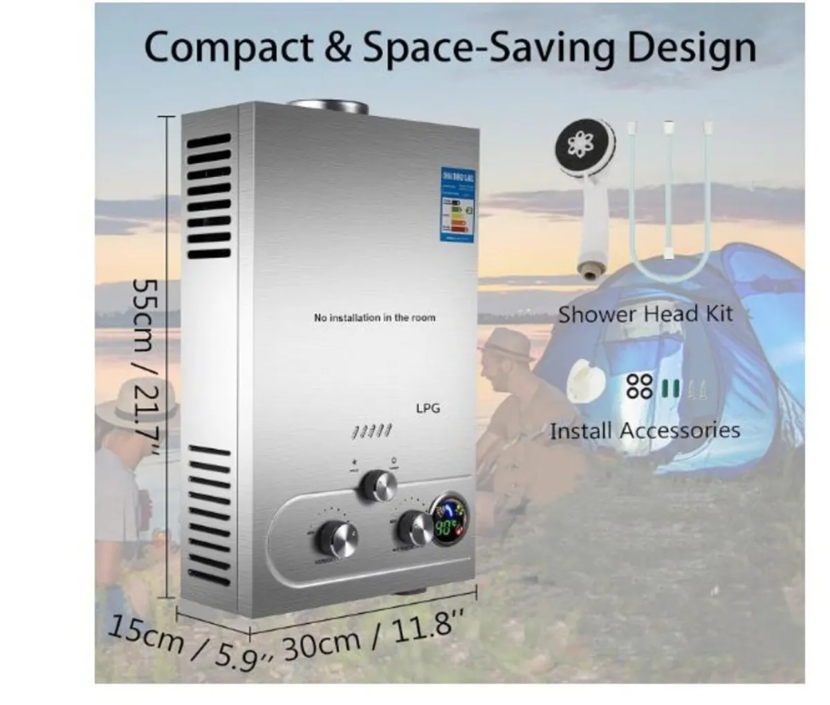 Gas Instantaneous Water Heater 8L 16KW - Image 4