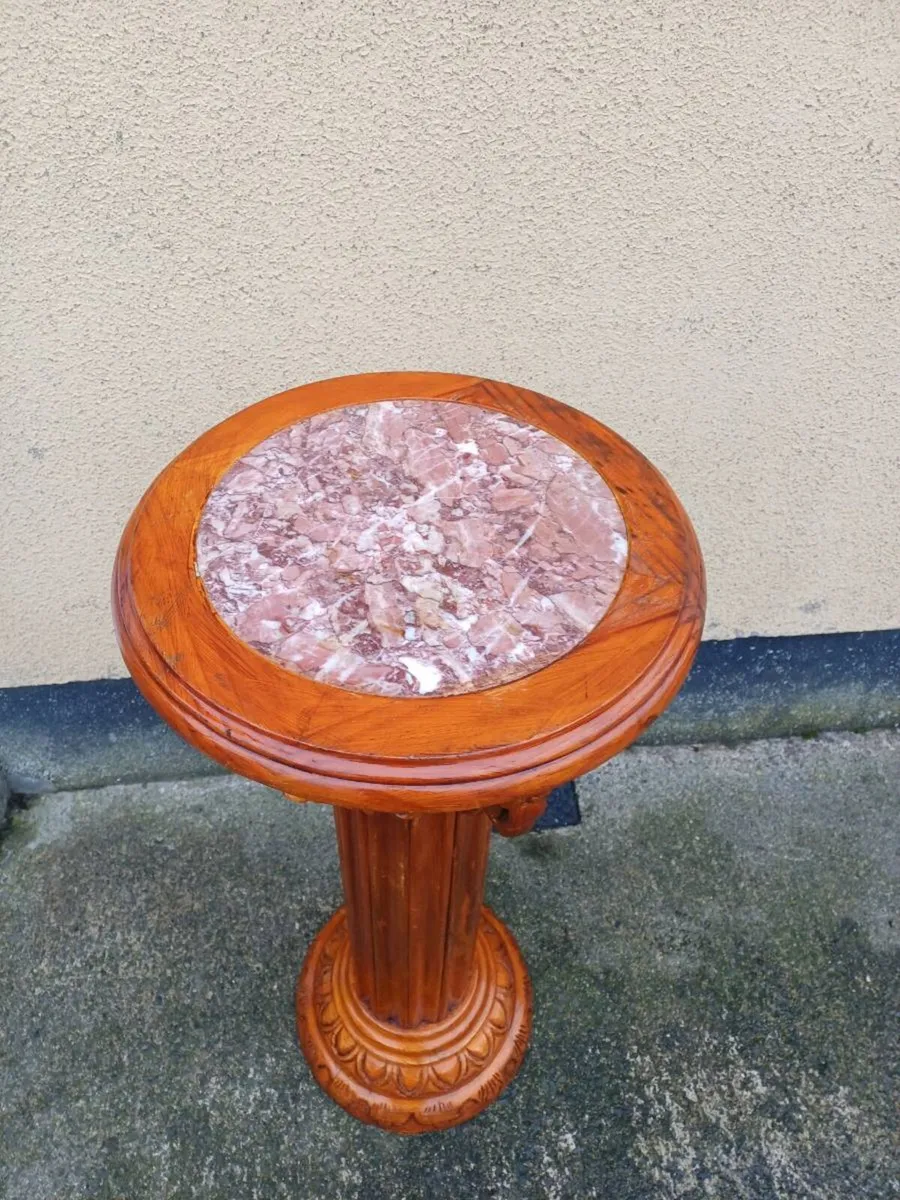 Vintage Corinthian Column Pedestal Stand - Image 4
