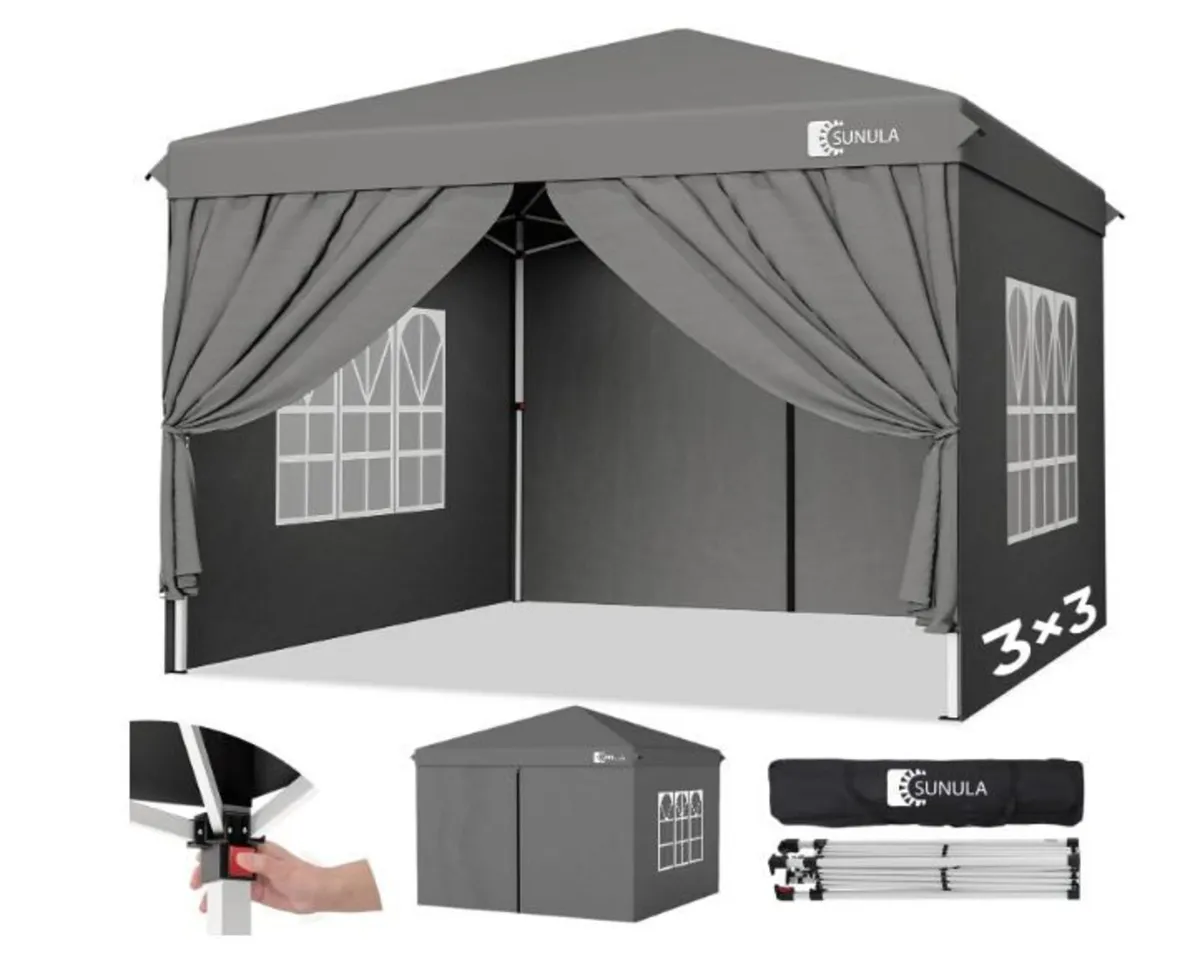 Gazebo 3 x 3 Waterproof Stable Winterproof - Image 4