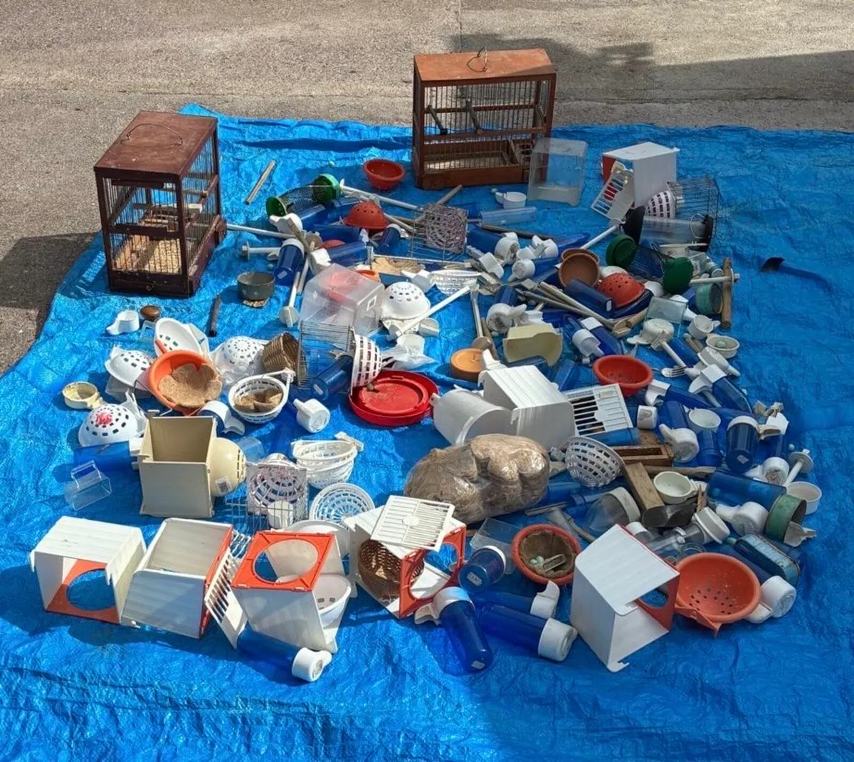 Large Bundle of Bird Accessories & Cages