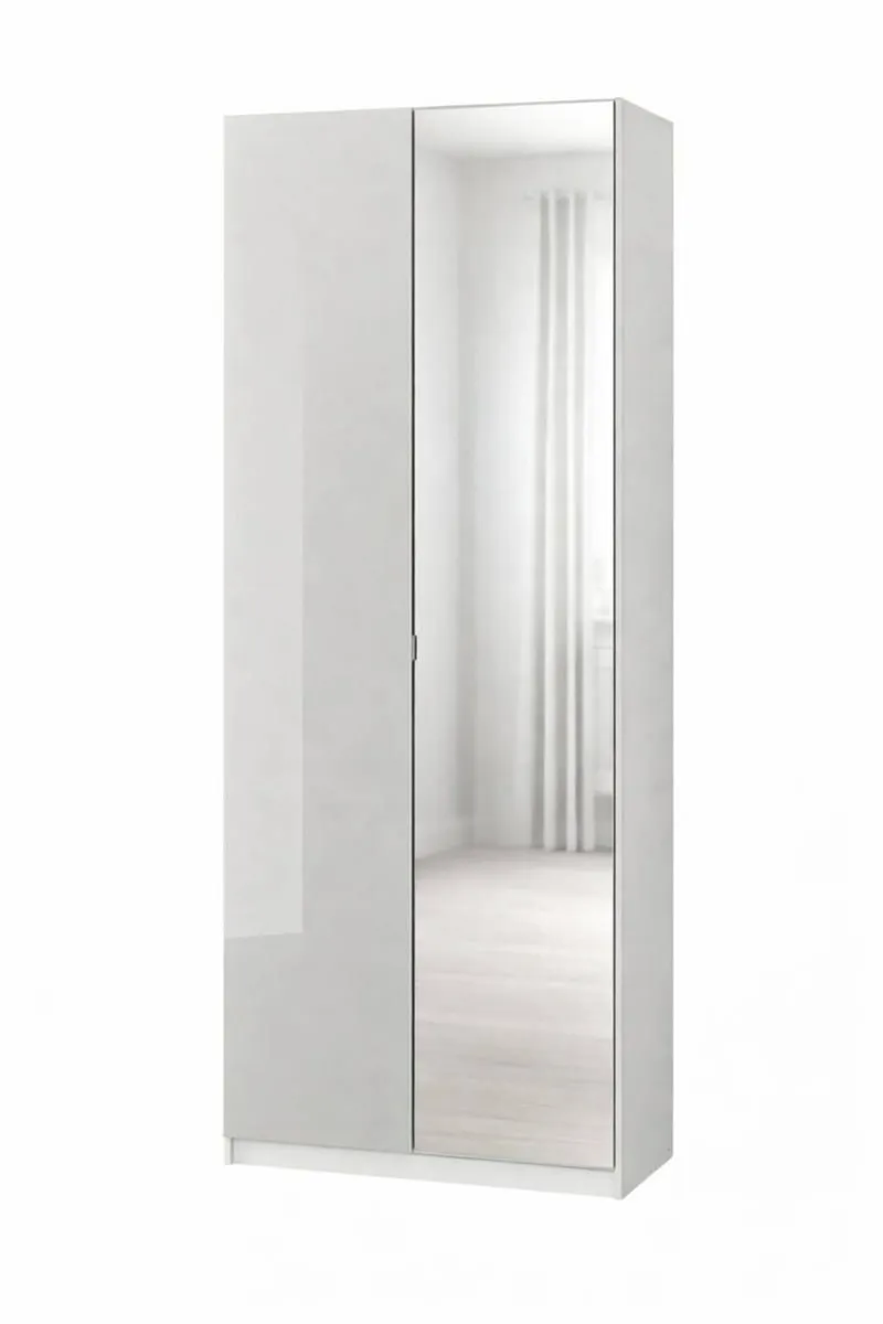 🔥 IKEA PAX Wardrobe – Mirror Doors ,drawe (236cm) - Image 1