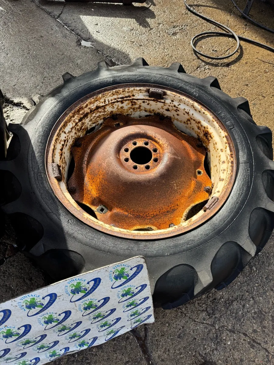 12.4-32 Tyres & Rims to suit David Brown Tractors - Image 2