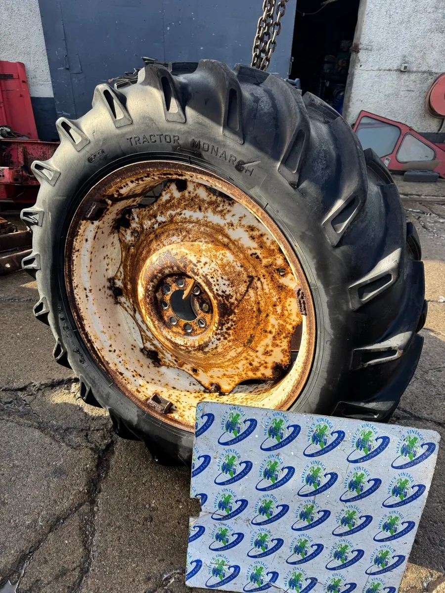12.4-32 Tyres & Rims to suit David Brown Tractors - Image 3