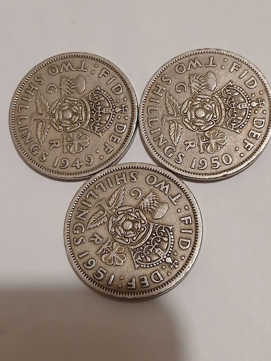 Two shillings bristish vf - Image 1