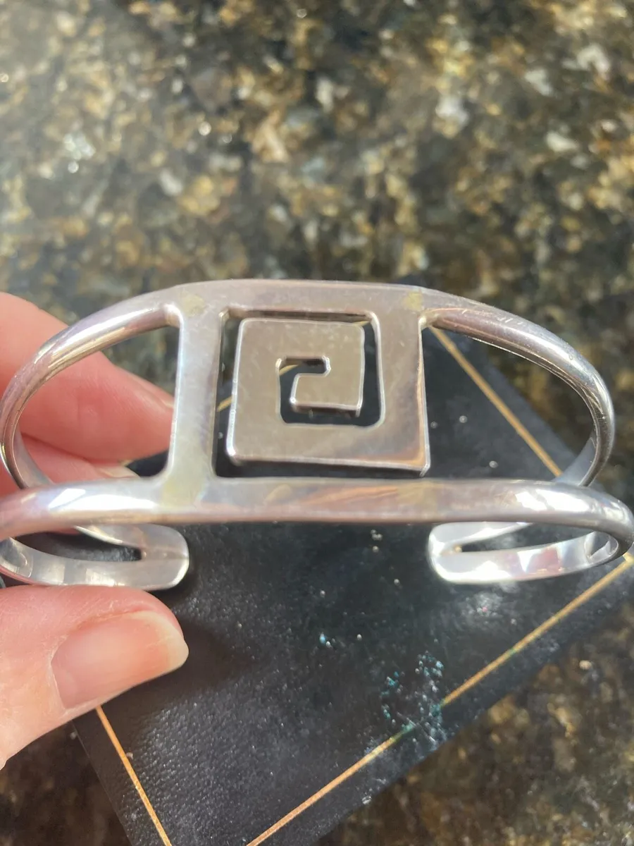 Sterling Silver cuff bangle - Image 1