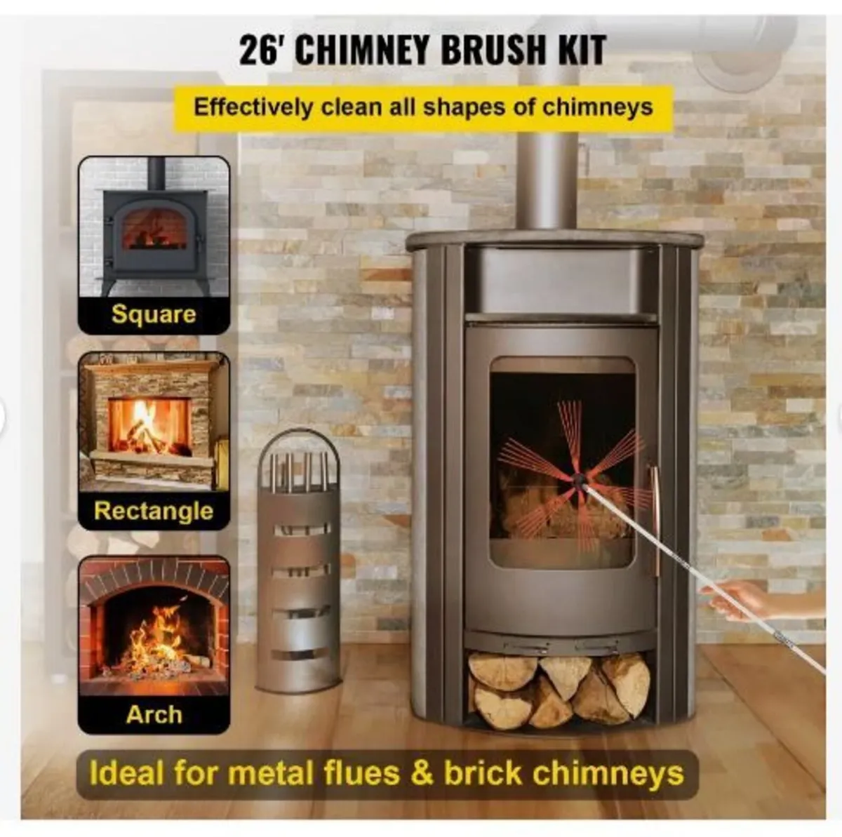 Flexible Chimney Cleaning Rods, 8 m Chimney - Image 4