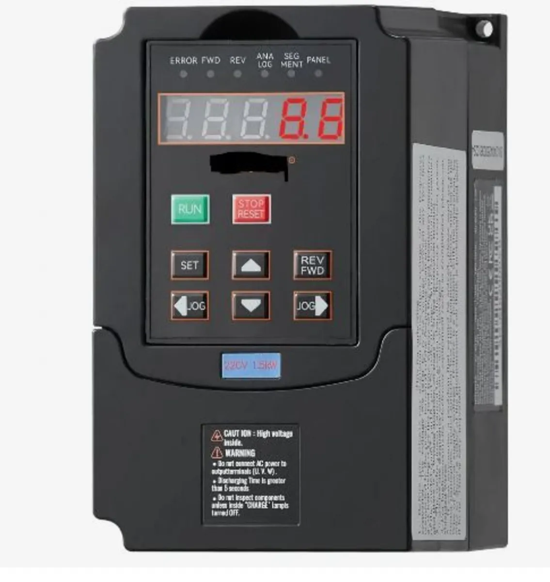 VFD 2HP, 1.5KW, 7.5A, 1 or 3 Phase 220V Input - Image 1
