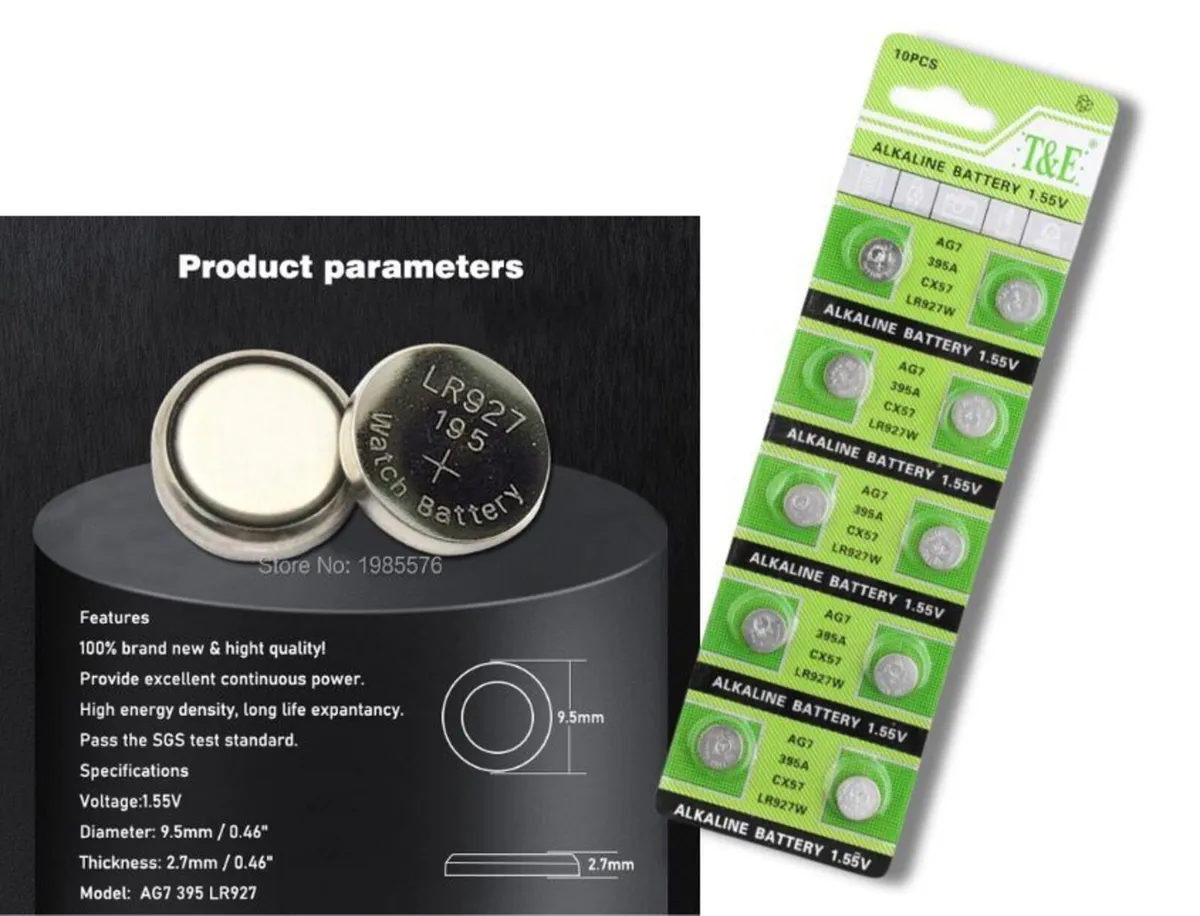 AG7 LR927 Battery 10 Pack - Image 2