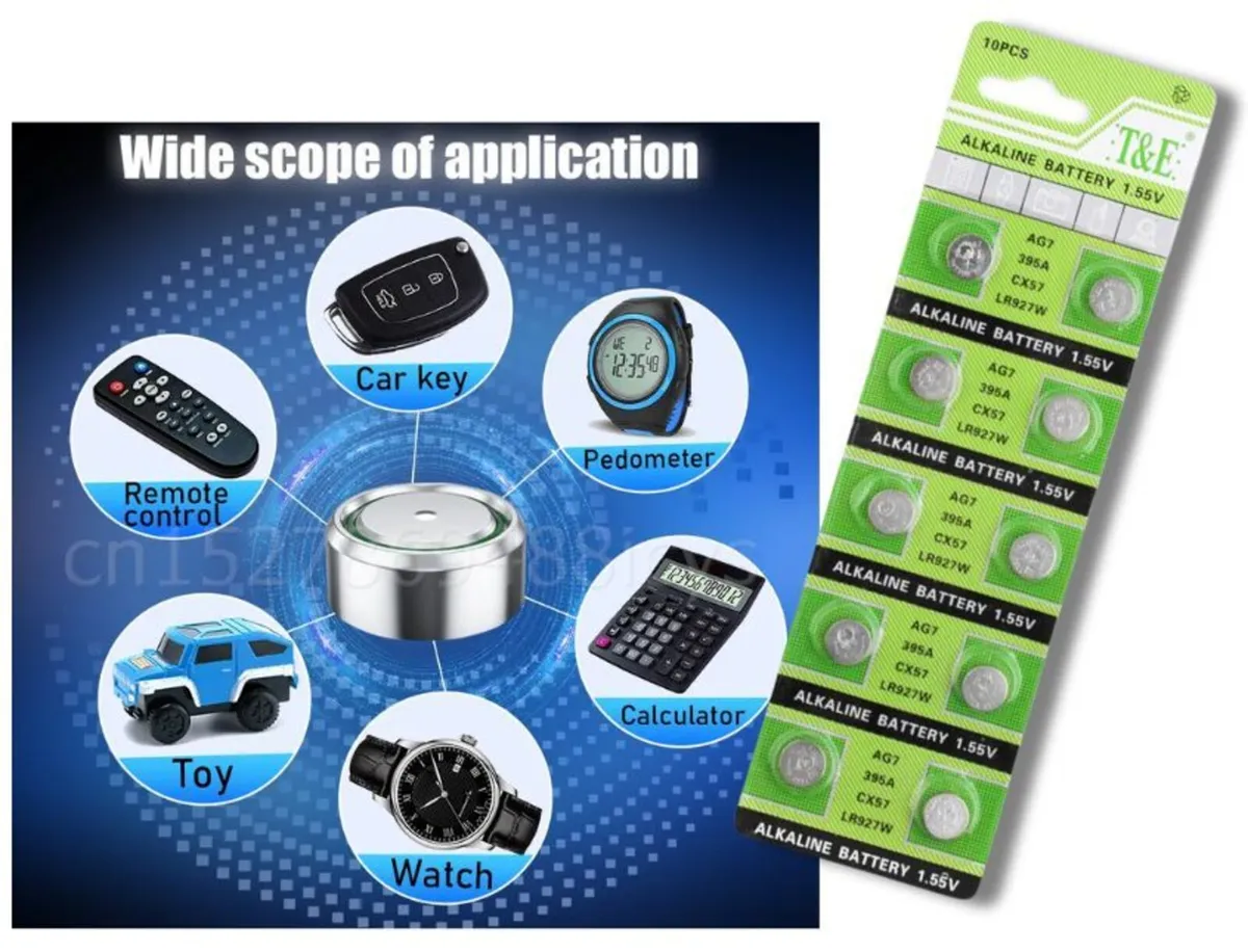 AG7 LR927 Battery 10 Pack - Image 3