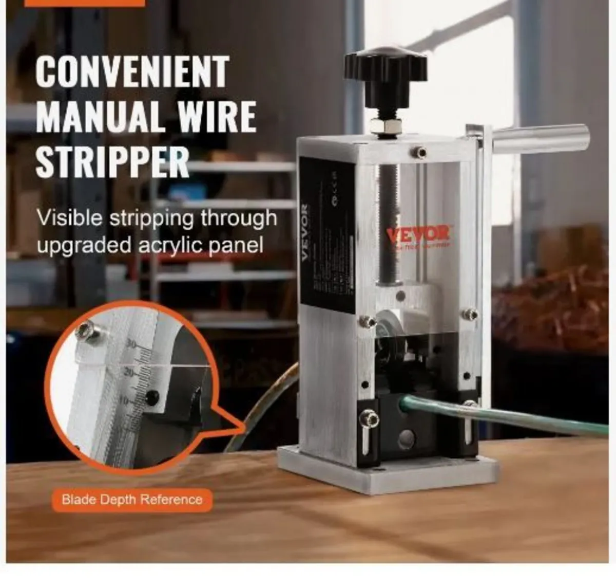 Manual Wire Stripping Machine, 1.5 mm-30 mm - Image 3