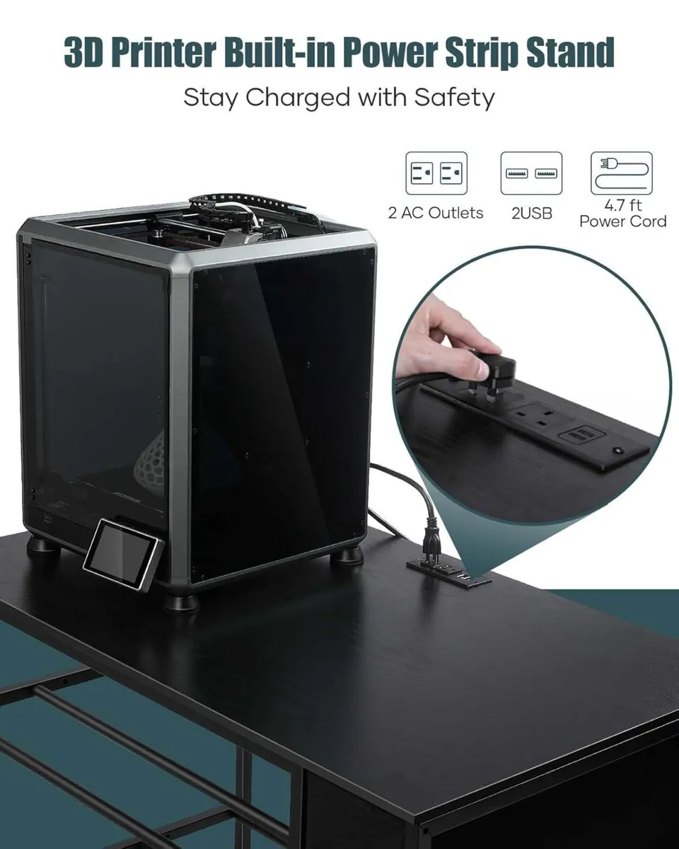 3D Printer Stand with Filaments Storage - Table - Image 3