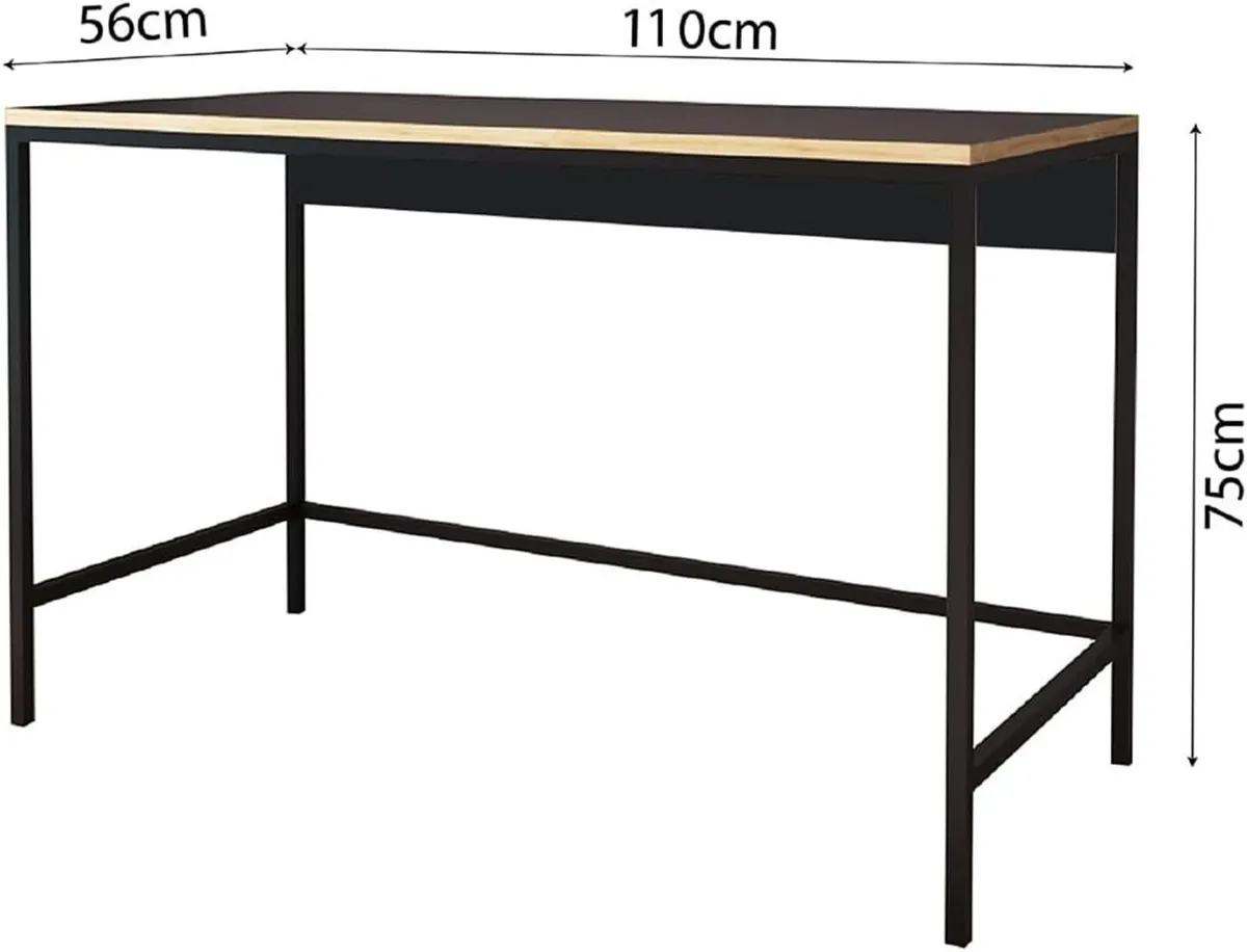 120cm Wide Home Office Desk Stylish Wooden Study - Image 3