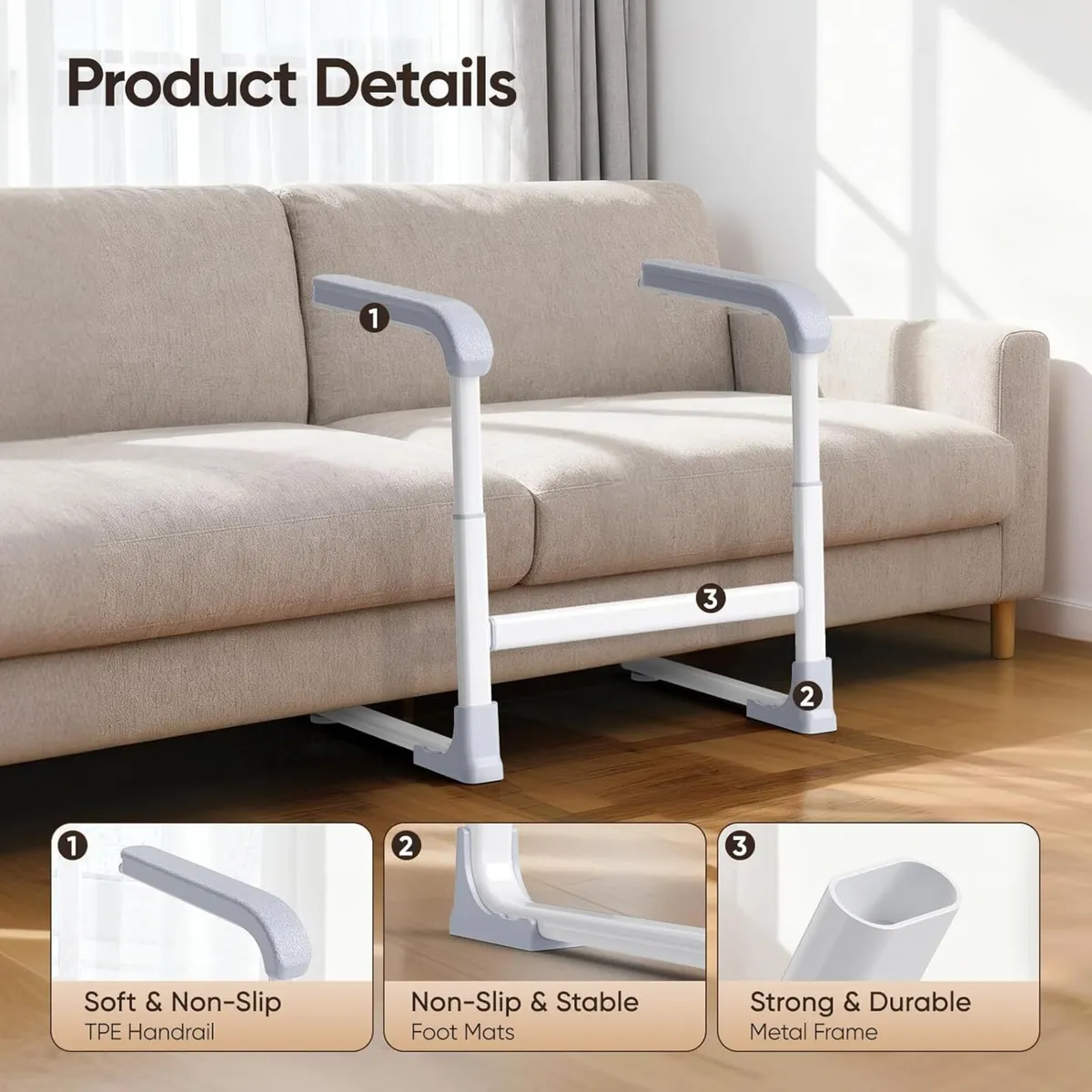 Stand Assist for Elderly Standing Aid Rail Couch - Image 4