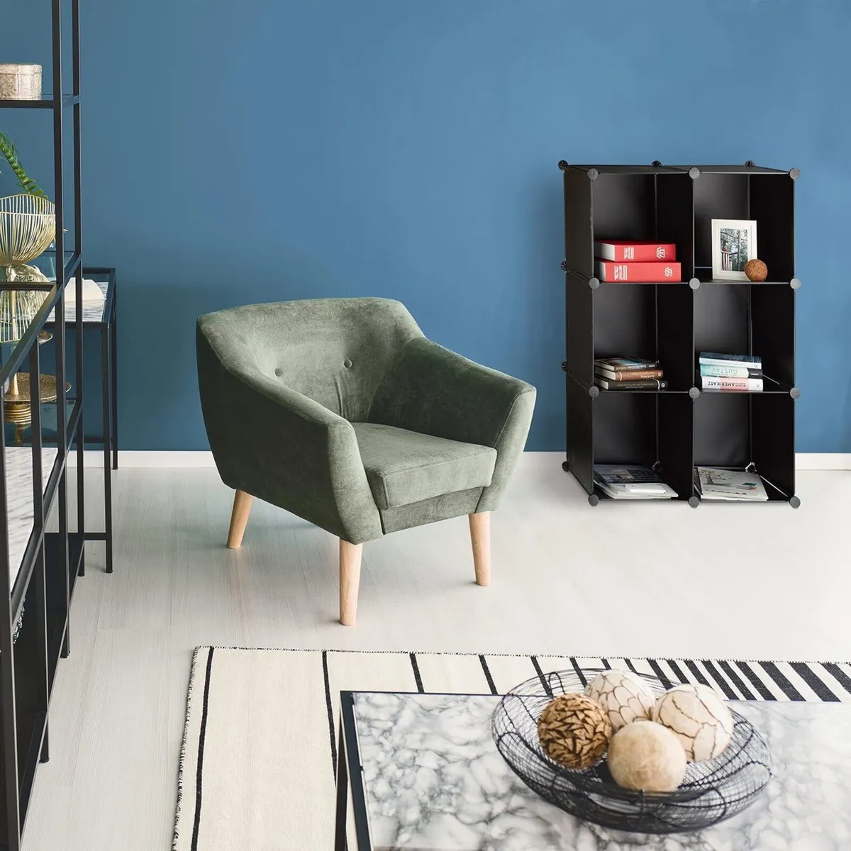 2x Storage Shelf Step Rack with 6 Compartments - Image 4