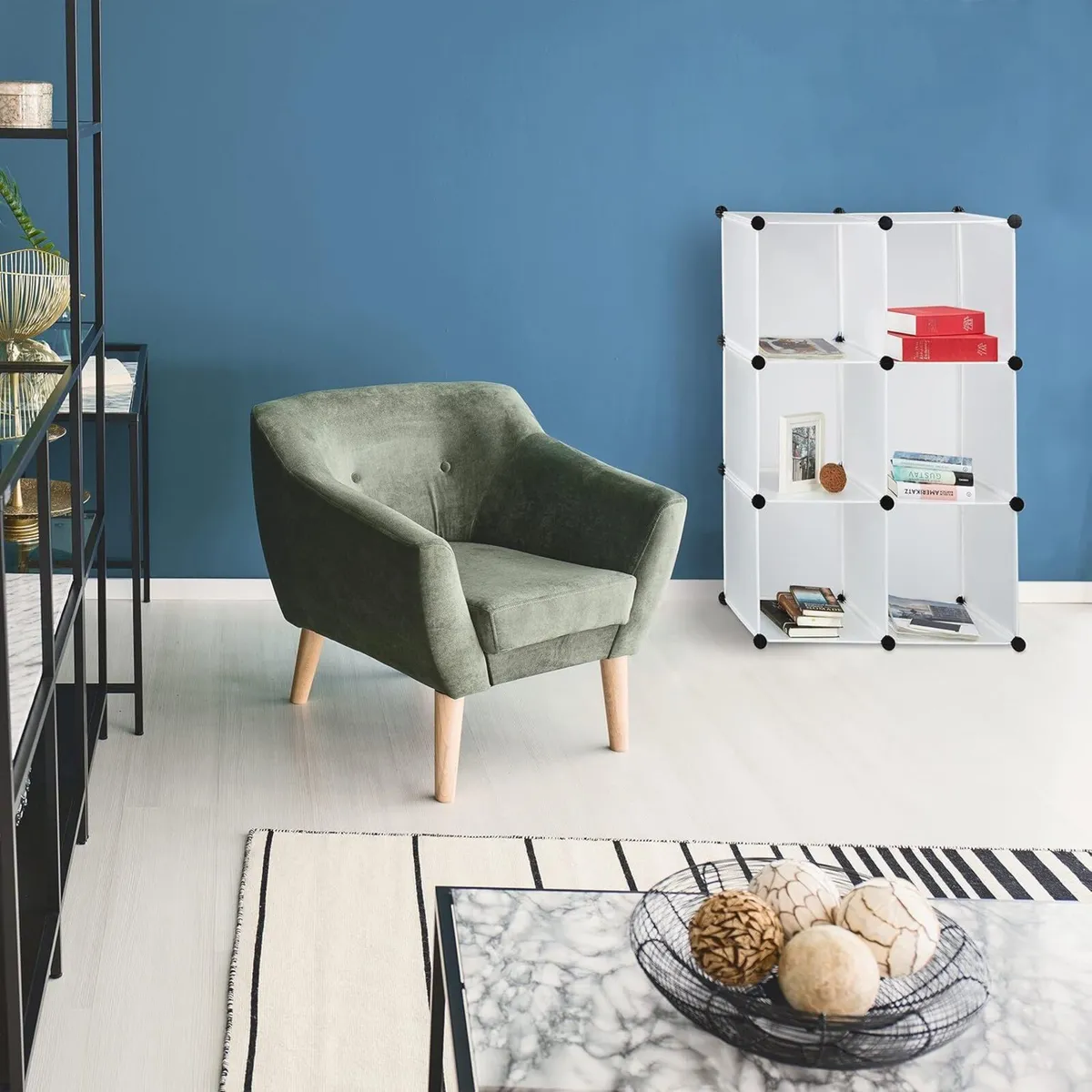 2x Storage Shelf Step Rack with 6 Compartments - Image 4