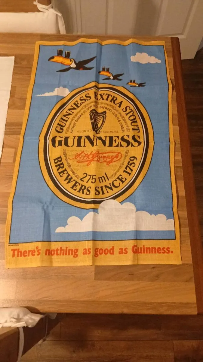 Vintage Linen company guinness/harp - Image 1