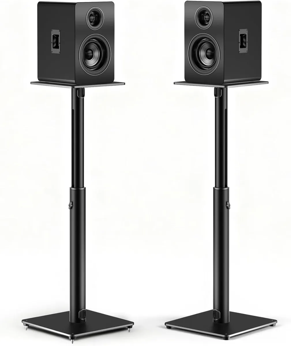 Hlieeosfcn Speaker Stands Height-Adjustable Up to - Image 1