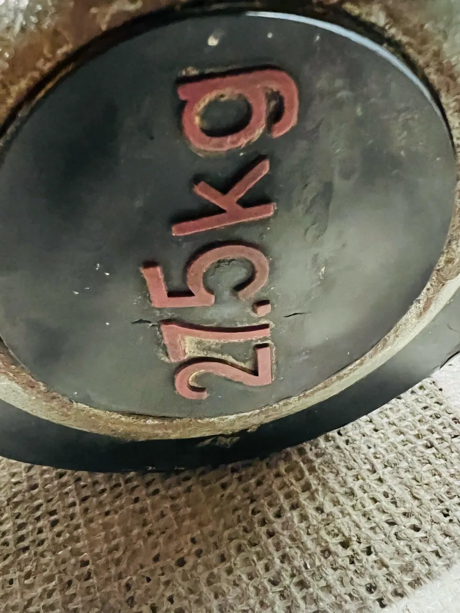 2X 27.5KG DUMBBELLS , - Image 3