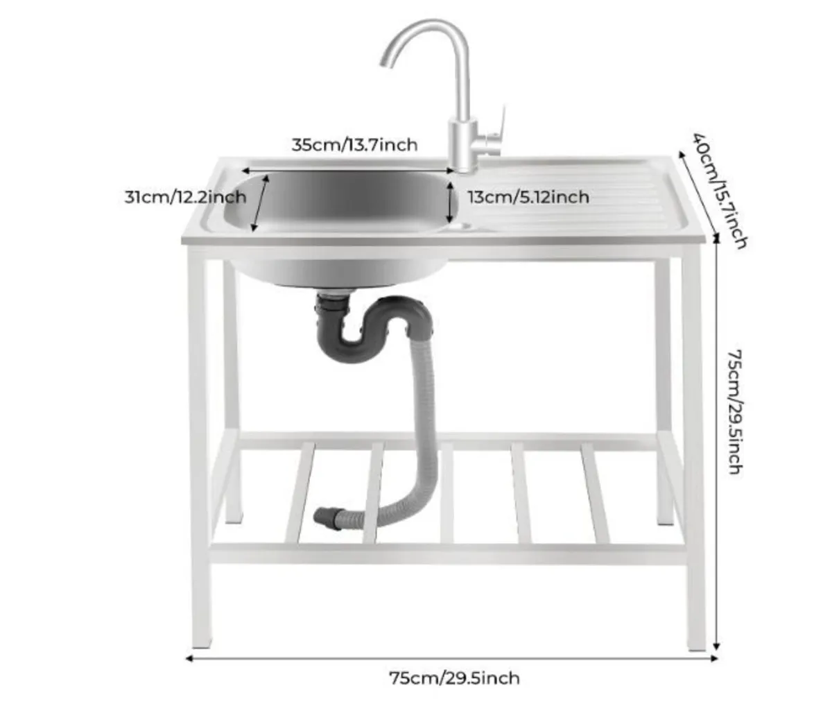 Kitchen Sink, Stainless Steel Sink - Image 2