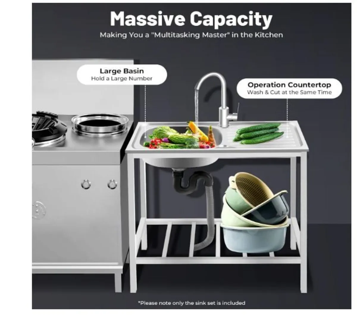 Kitchen Sink, Stainless Steel Sink - Image 4