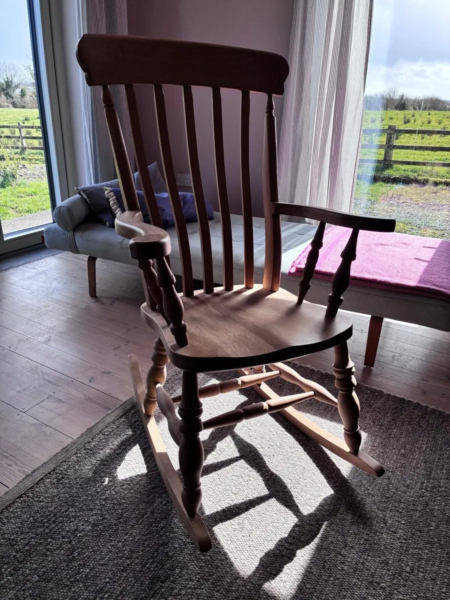 Rocking chair solid wood - Image 1