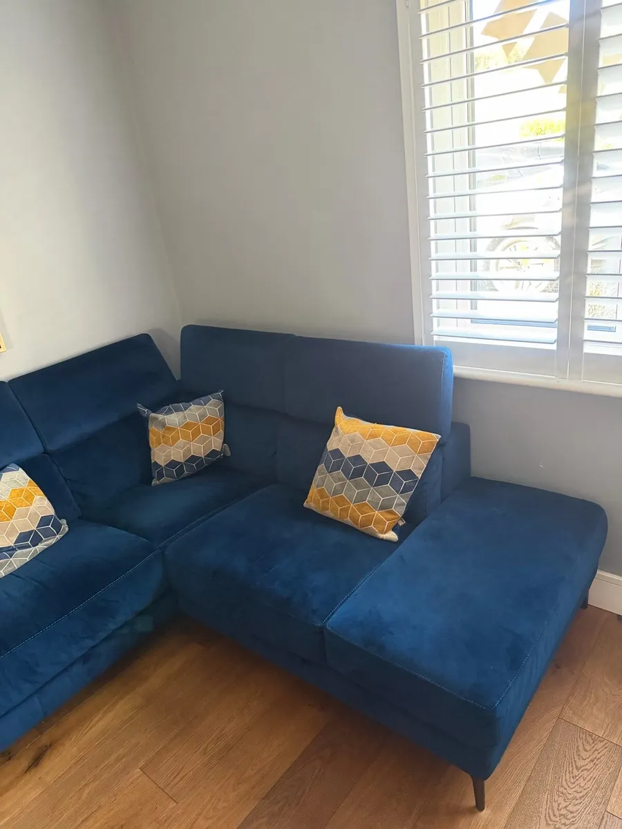 Blue Corner Sofa - Image 2