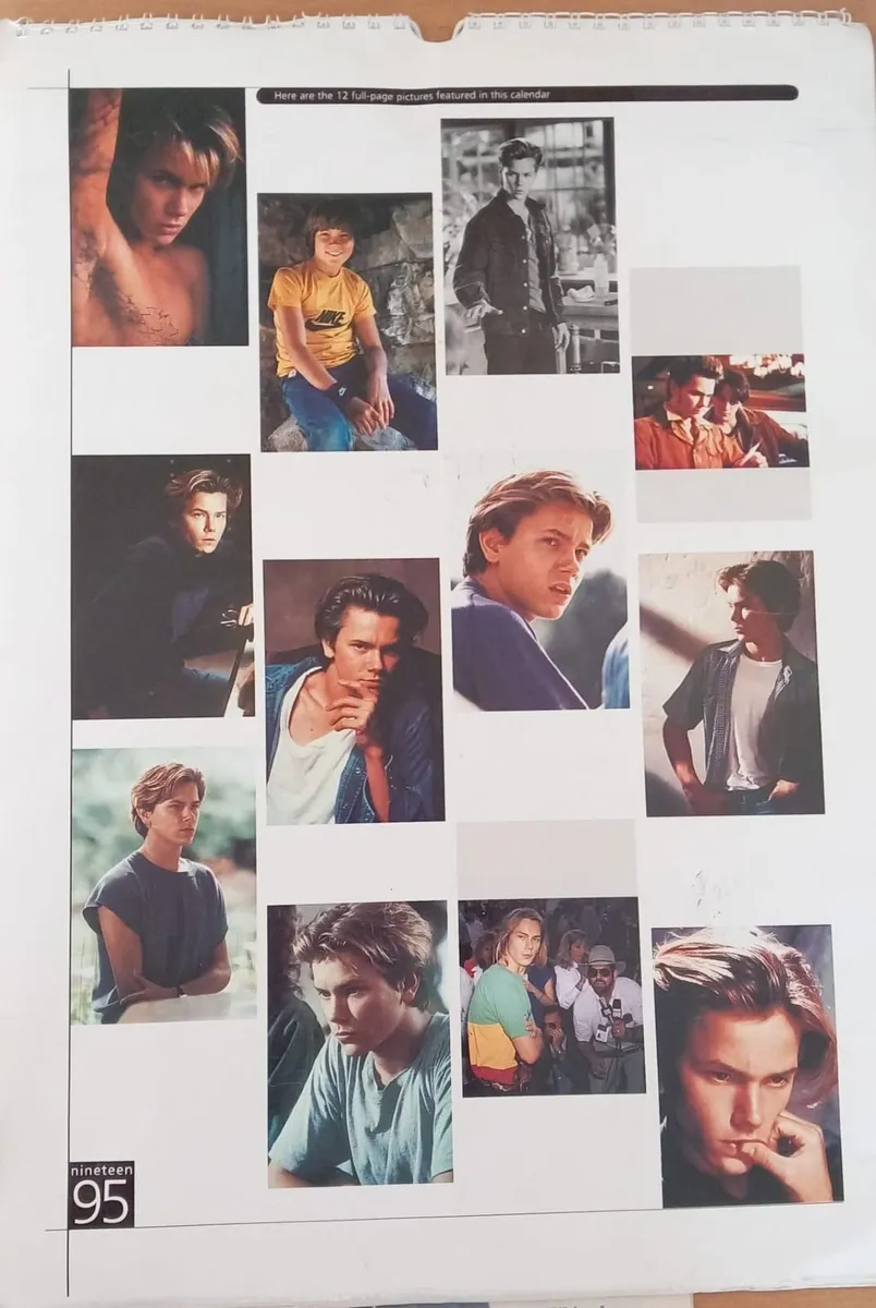 River Phoenix 1995 Calendar collection - Image 3