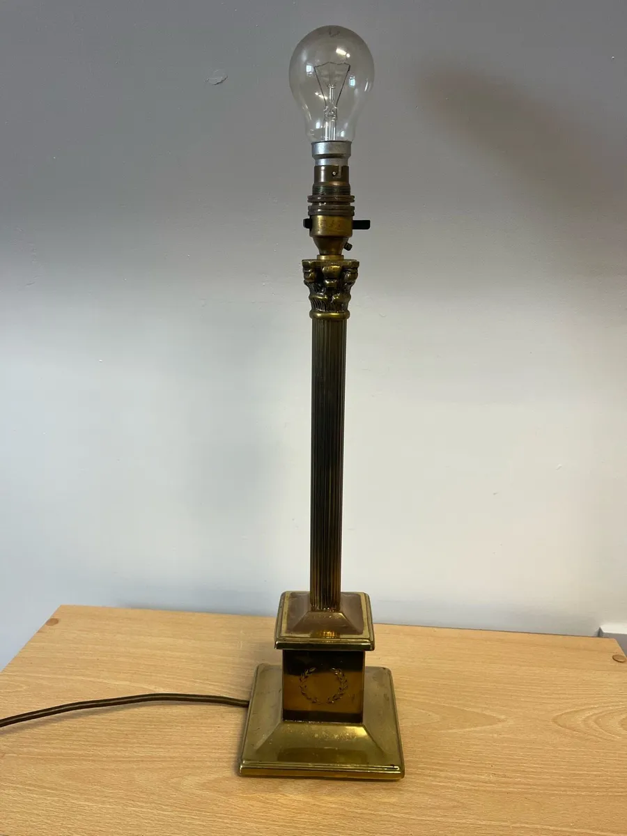 Vintage brass table lamp - Image 2