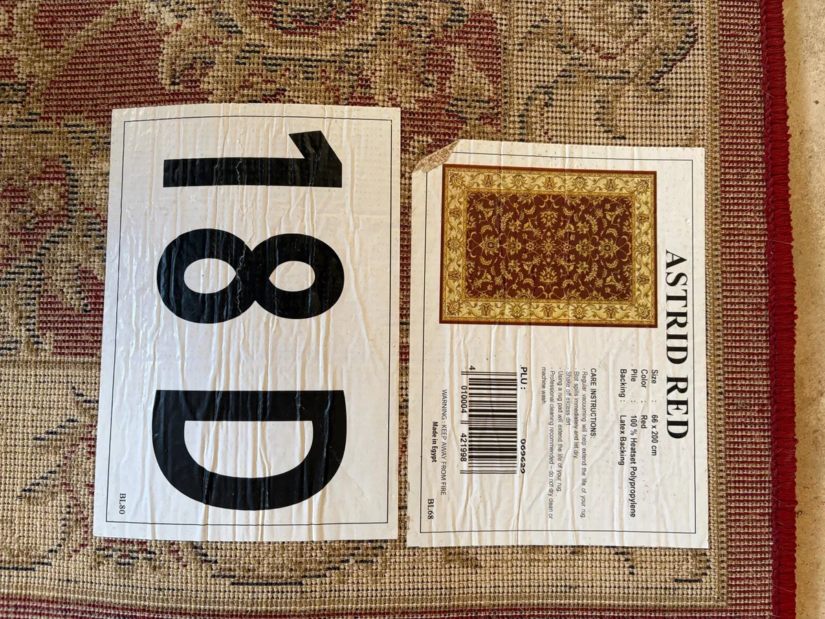 Runner rug Astrid red - Image 3