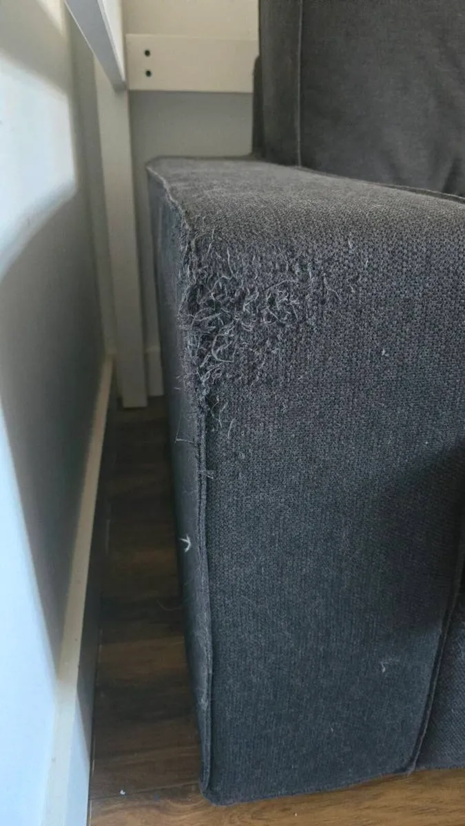 VIMLE
2-seat sofa-bed, with wide armrests grey/bla - Image 3