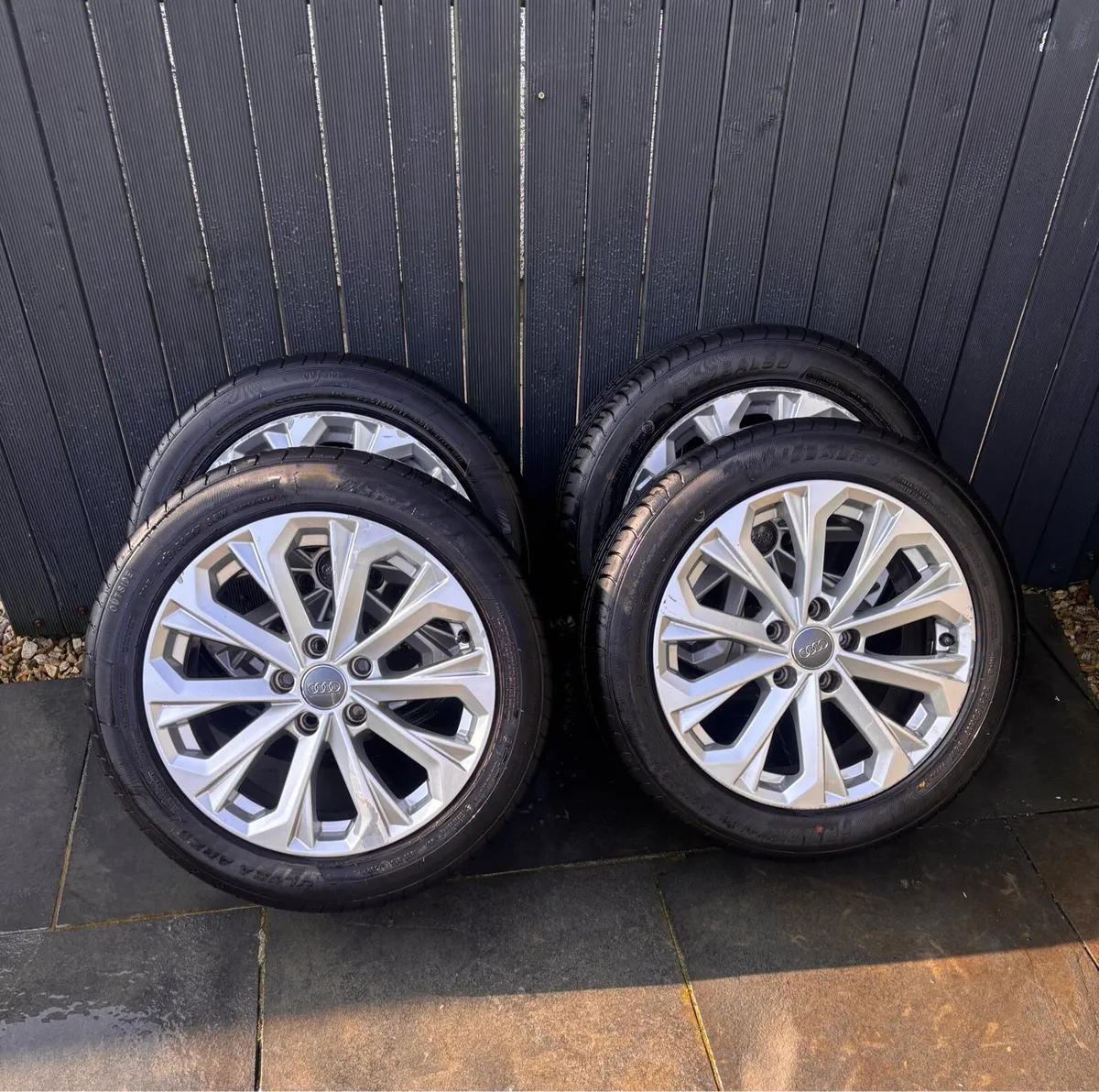 17” Audi alloys with new tyres - Image 1