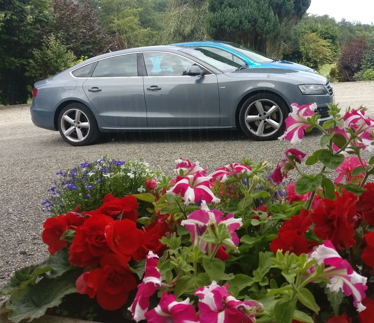 2x Tyres + Genuine Audi A5 Alloys R18 (OEM Ronal) - Image 1