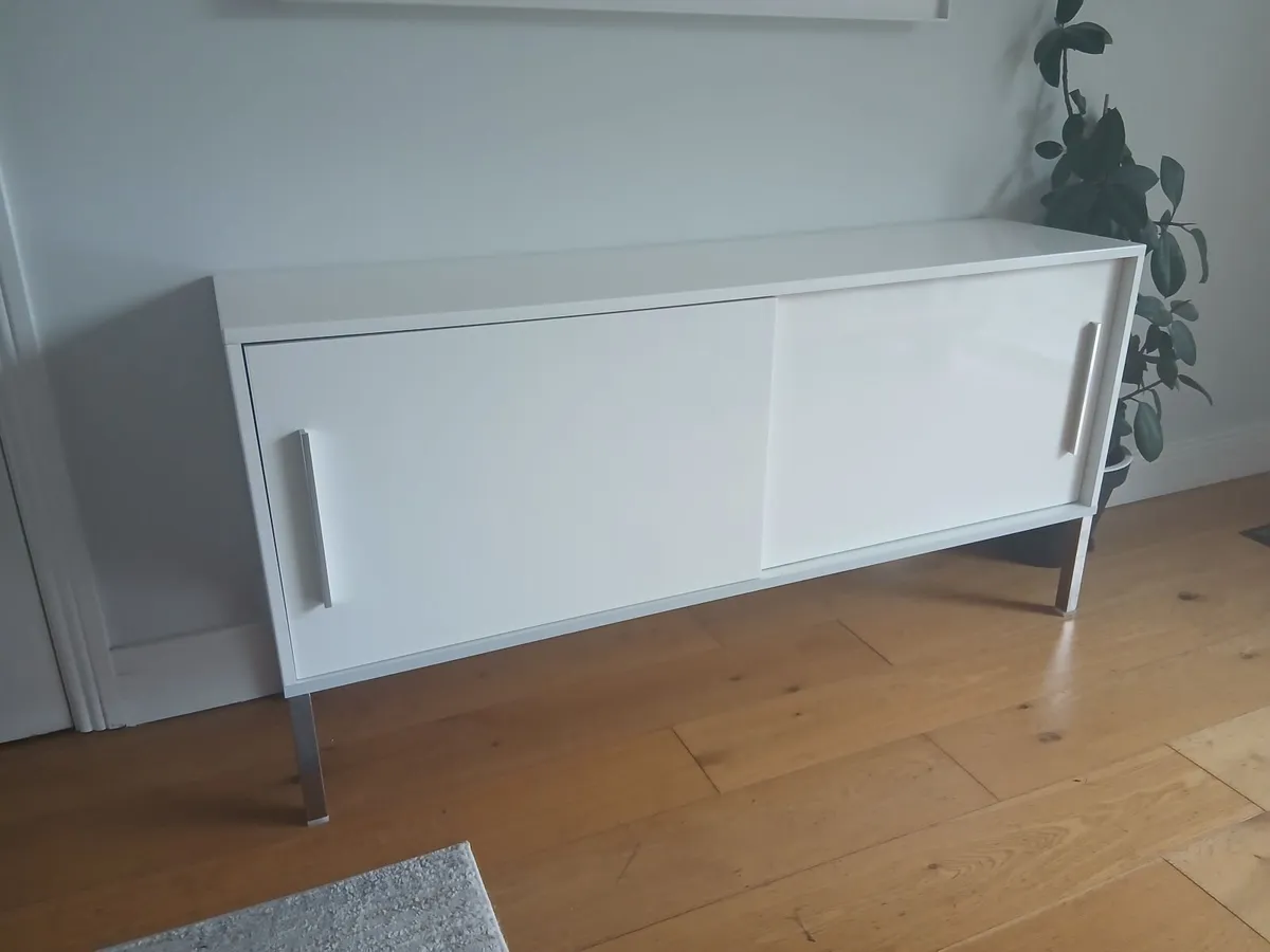 White gloss Sideboard - Image 3