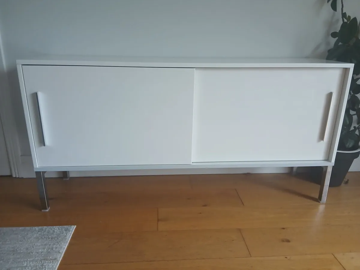 White gloss Sideboard - Image 2