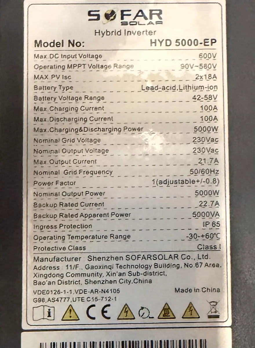 SOFAR inverter 5kw - Image 4