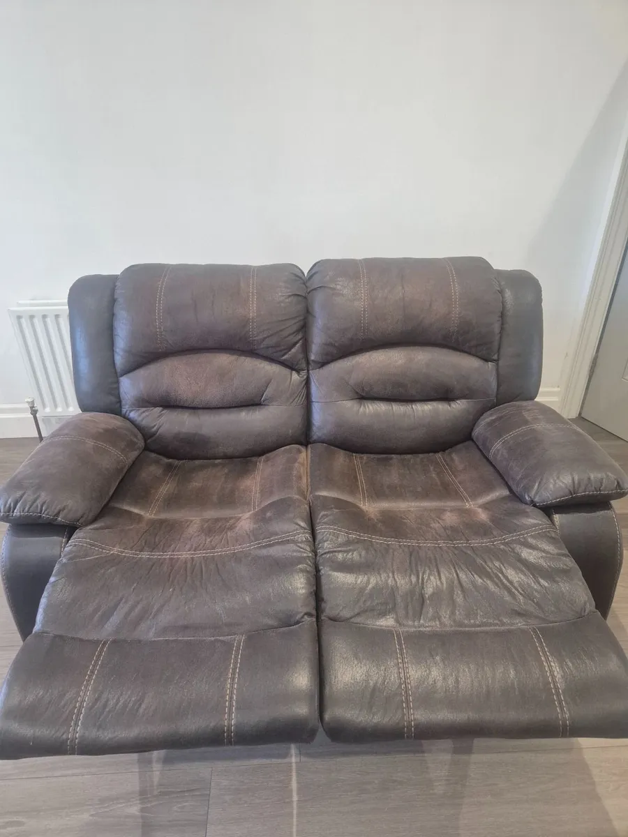 1 & 2 Seater Reclining Sofa - Image 2