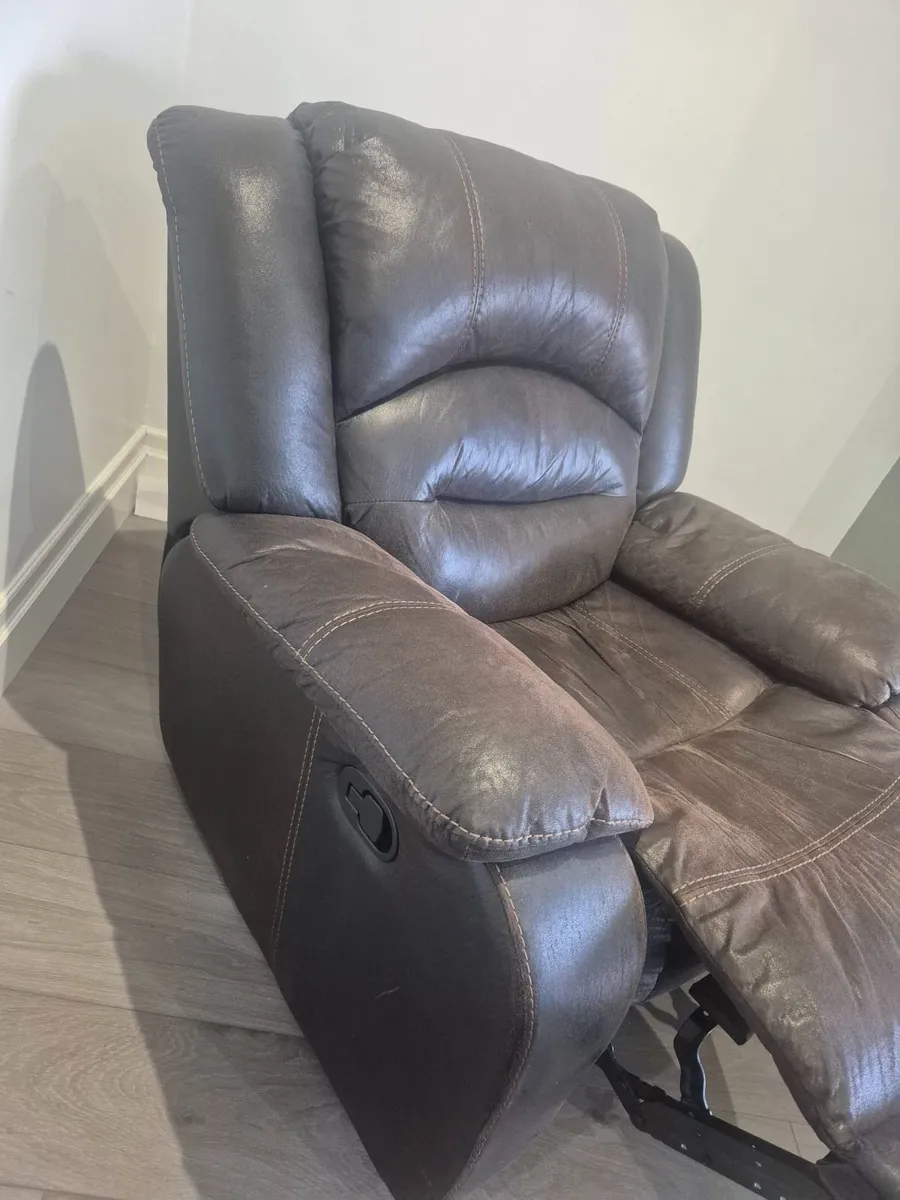 1 & 2 Seater Reclining Sofa - Image 4