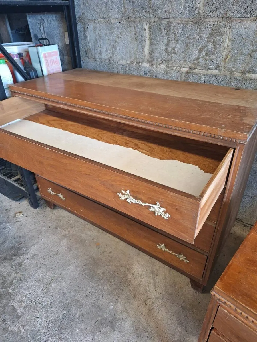Vintage Chest of Drawers and Locker - Image 3
