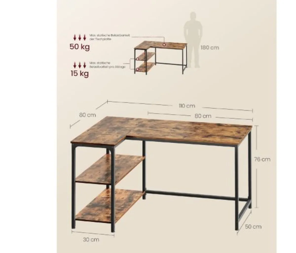 Shape Corner Desk Computer - Image 1