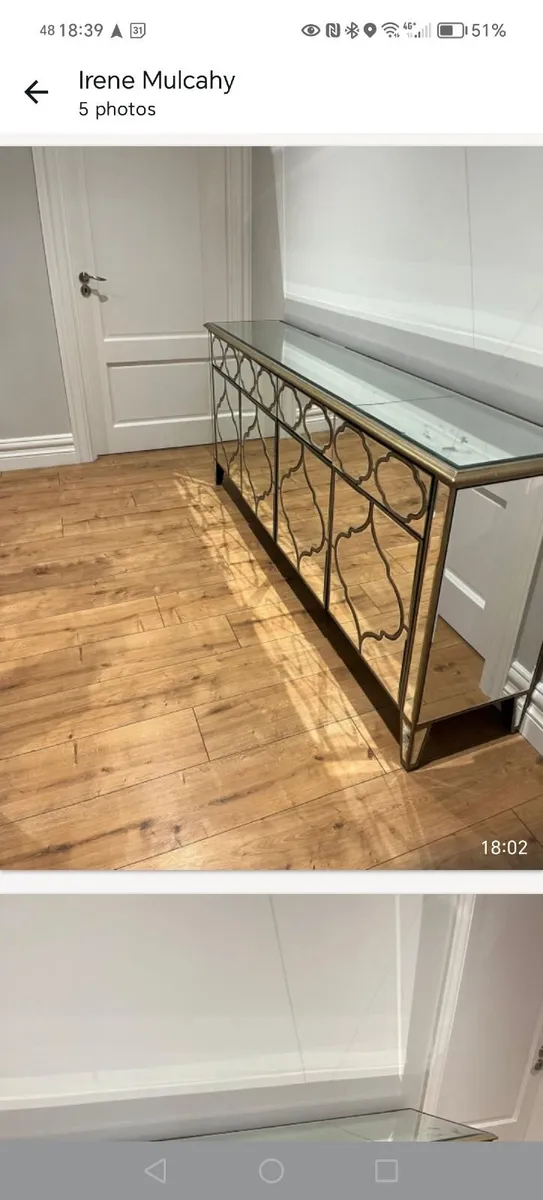 Beautiful venetian gold patterned sideboard - Image 4